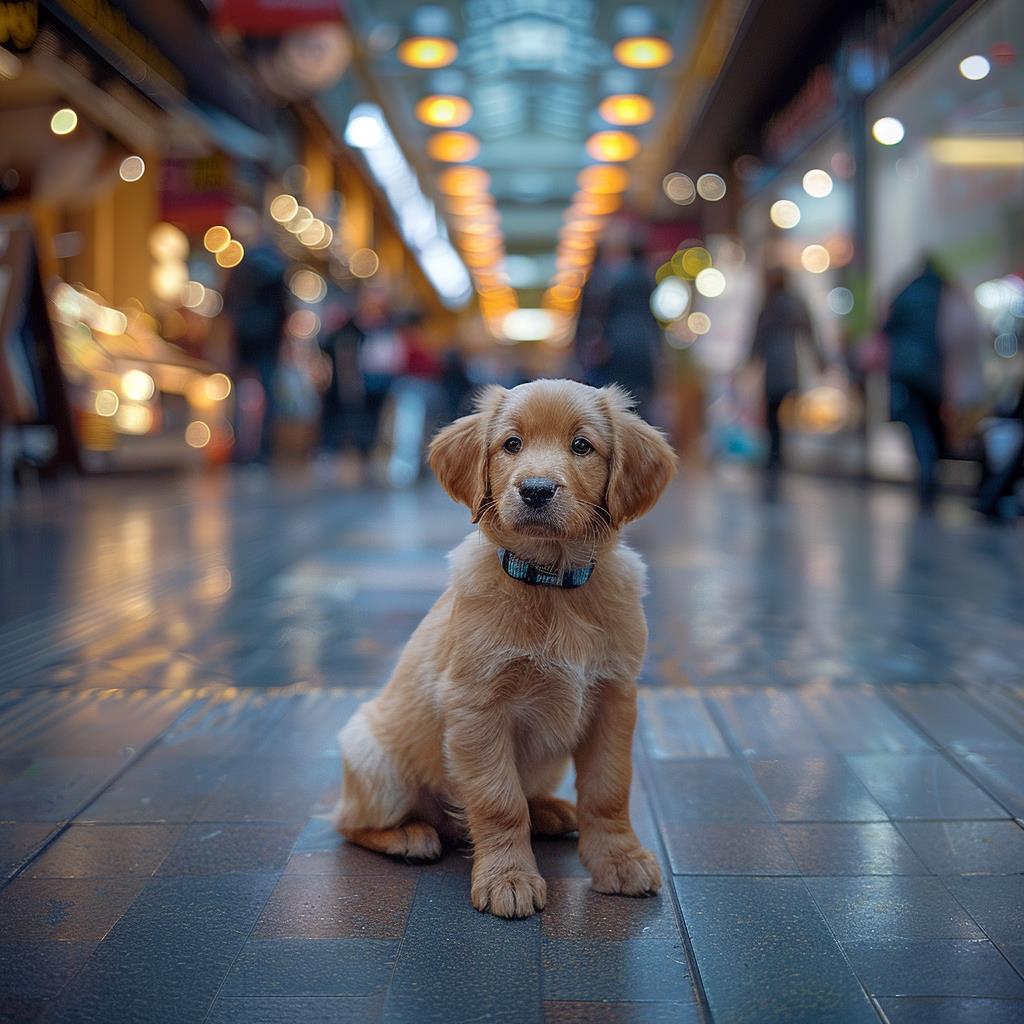 puppy-socialization-in-mall